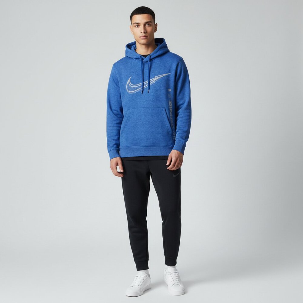Nike Big Swoosh Men's 2 Piece Tracksuit Therma-Fit Sweatsuit Matching Size M NWT